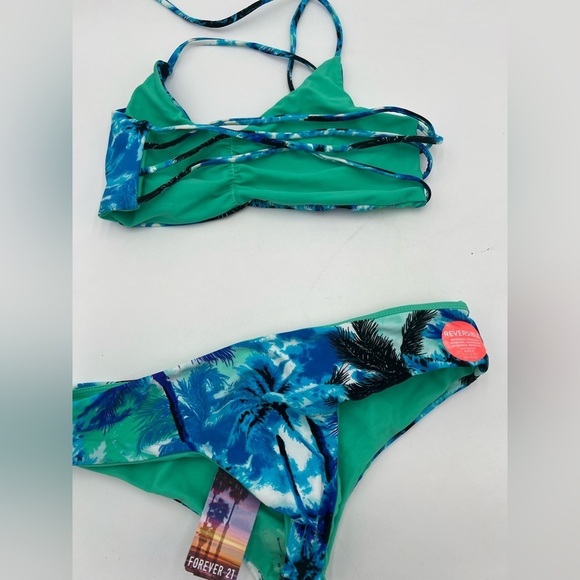 Forever 21 Tropical Bikini Set - Size 6 (NWT) - Picture 4 of 6